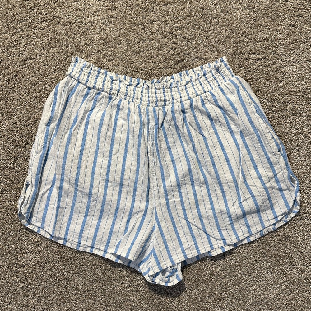 Aerie Linen Blend High Waisted Short